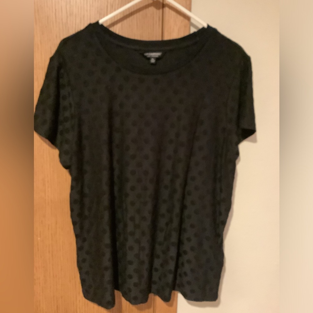 Preowned Liverpool Black On Black Polka Dot Tshirt In XL
